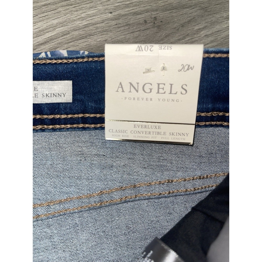Angels Forever Young Everluxe Classic Convertible High-Rise Skinny Jeans size 20 - Picture 7 of 8